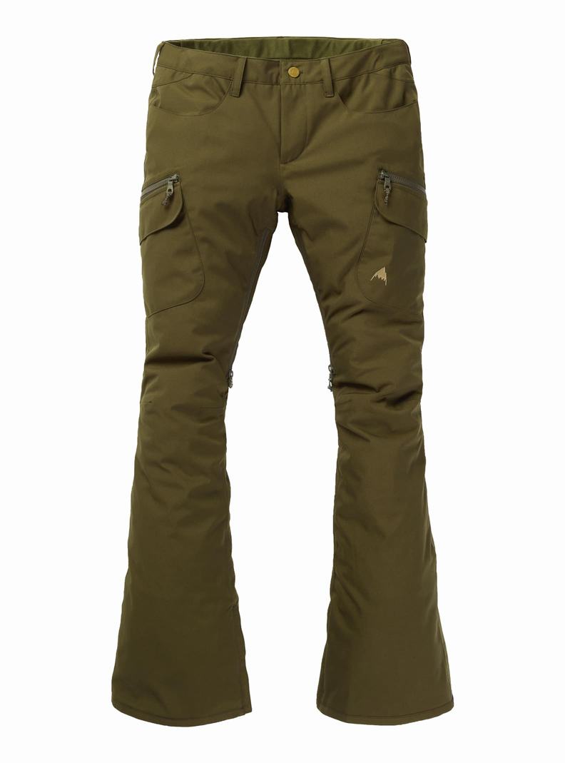 Deep Green Burton Gloria - Short Women\'s Ski Pants | WVKTEZ532