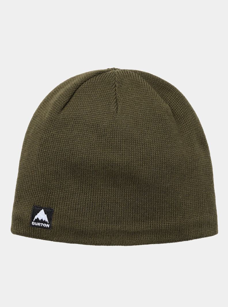 Deep Green Burton Mountain High Fleece-Lined Men\'s Beanie | YJOIDG075