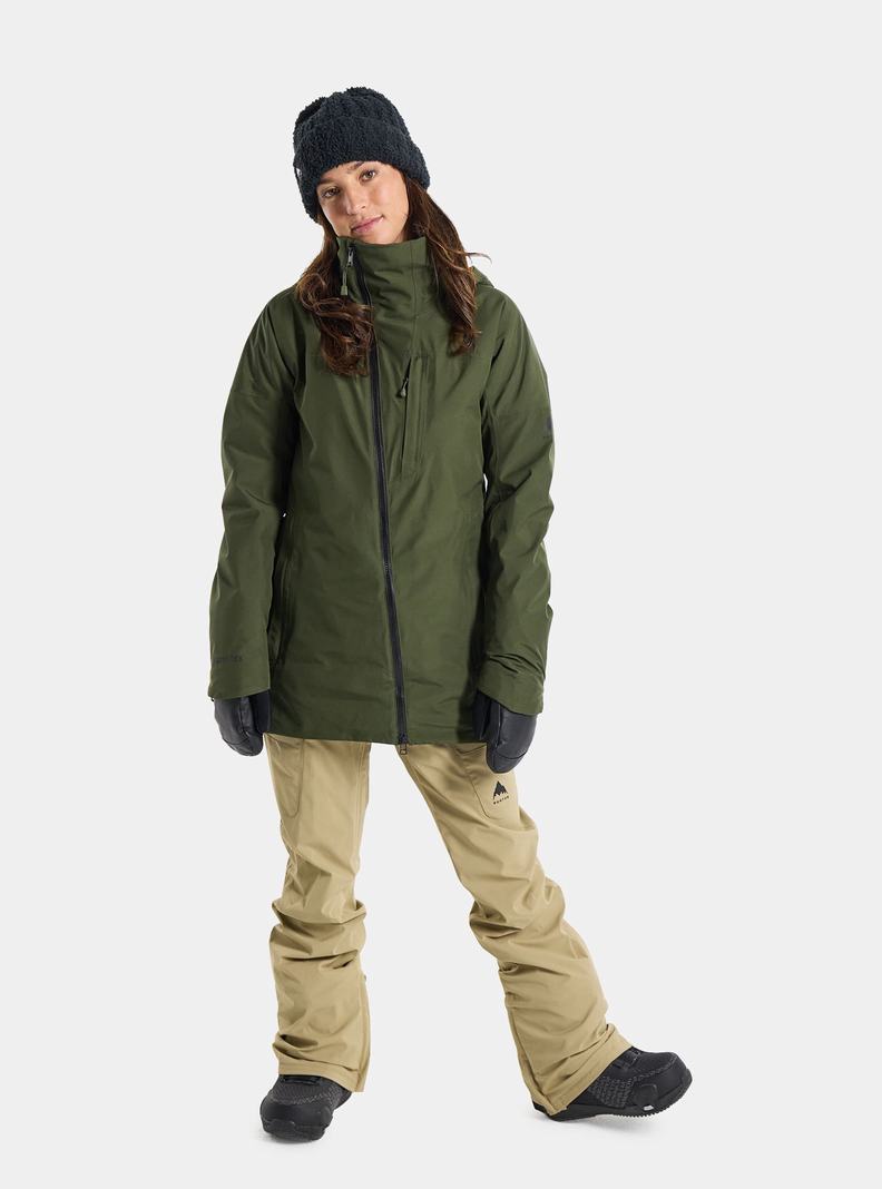 Deep Green Burton Pillowline GORE-TEX 2L Women's Ski Jackets | PICXHE543