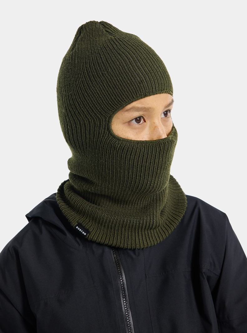 Deep Green Burton Recycled All Day Long Balaclava Women's Facemasks | PXCEOQ027