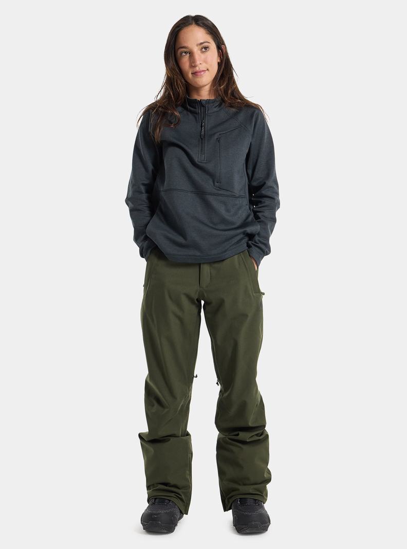 Deep Green Burton Society 2L (Short) Women's Ski Pants | XEKRBG327