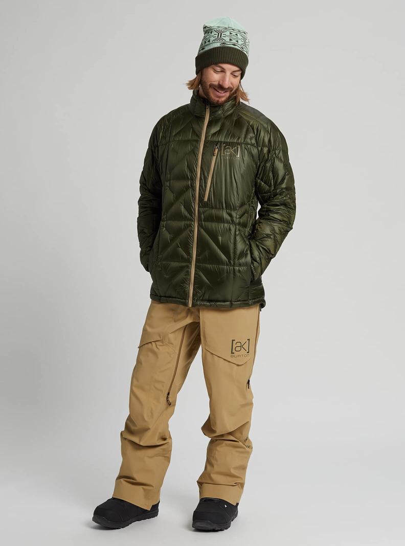 Deep Green Burton [ak] Baker Down Men's Ski Jackets | OCXTAI237