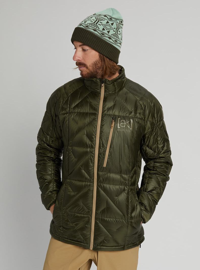 Deep Green Burton [ak] Baker Down Men's Ski Jackets | OCXTAI237