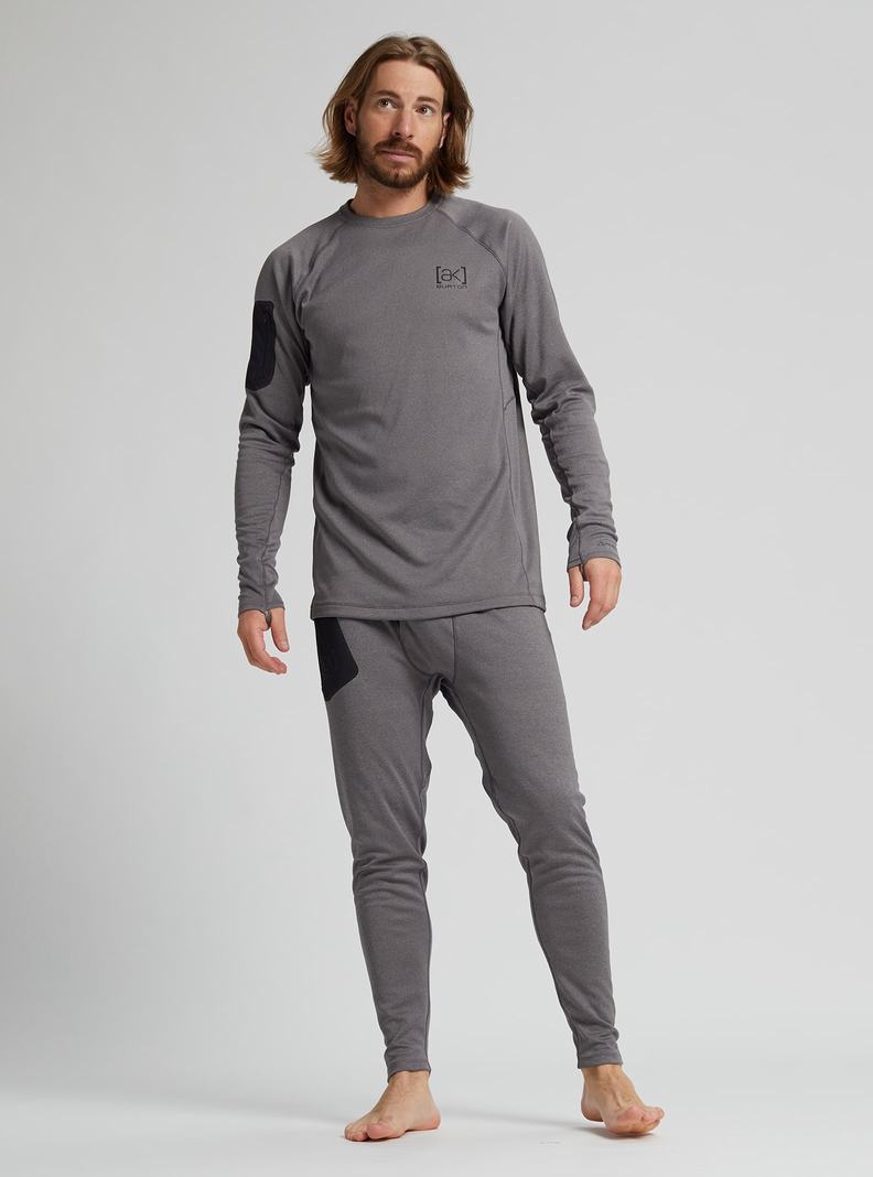 Deep Grey Burton [ak] Baker Power Wool™ Men's Base Layer Pants | DIPCTE208