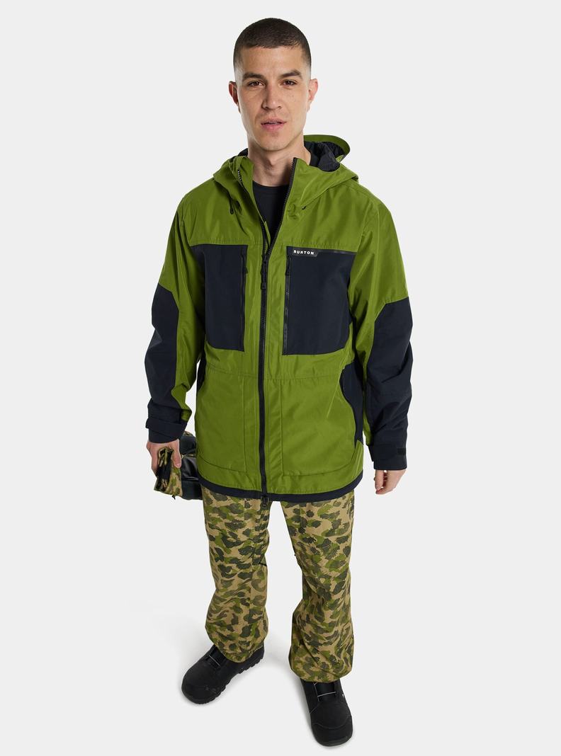 Green / Black Burton Frostner 2L Men's Ski Jackets | YNSDKT807