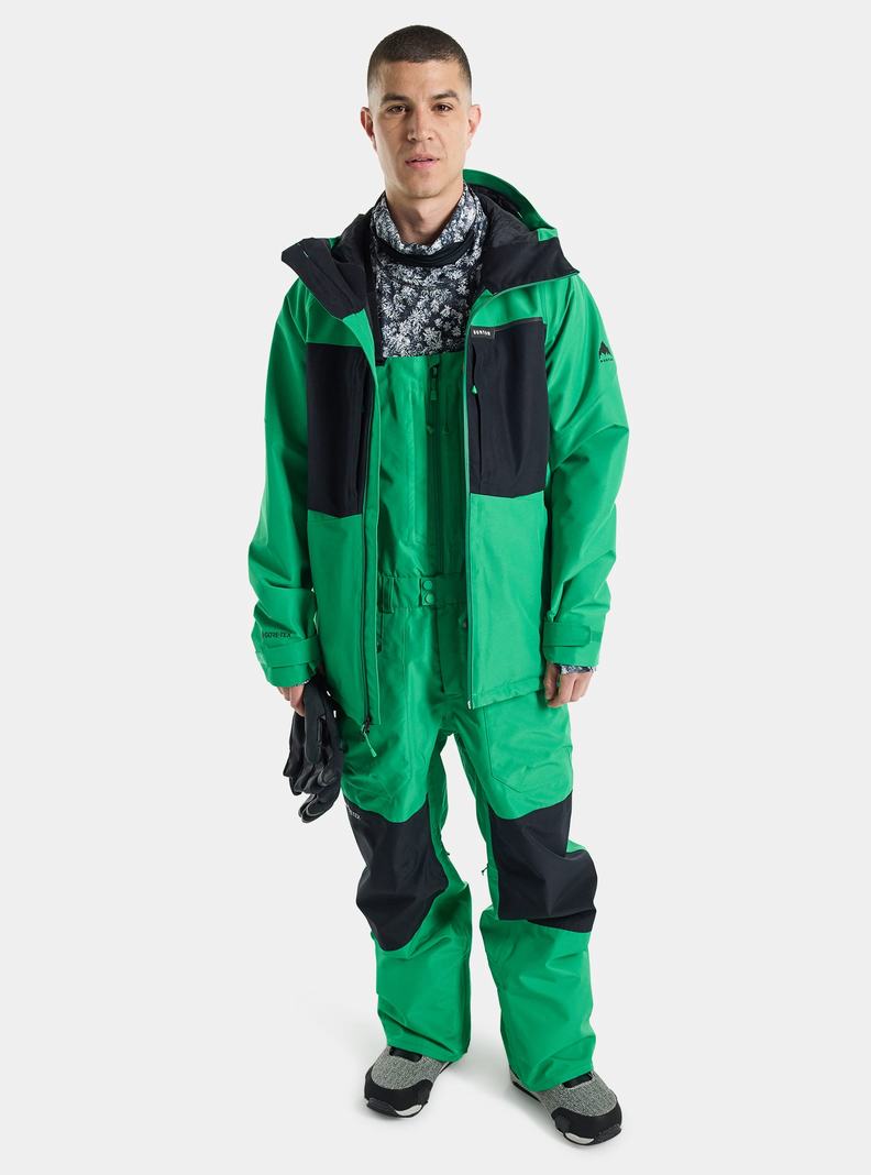 Green / Black Burton Pillowline GORE‑TEX 2L Men's Ski Jackets | PBADJH567