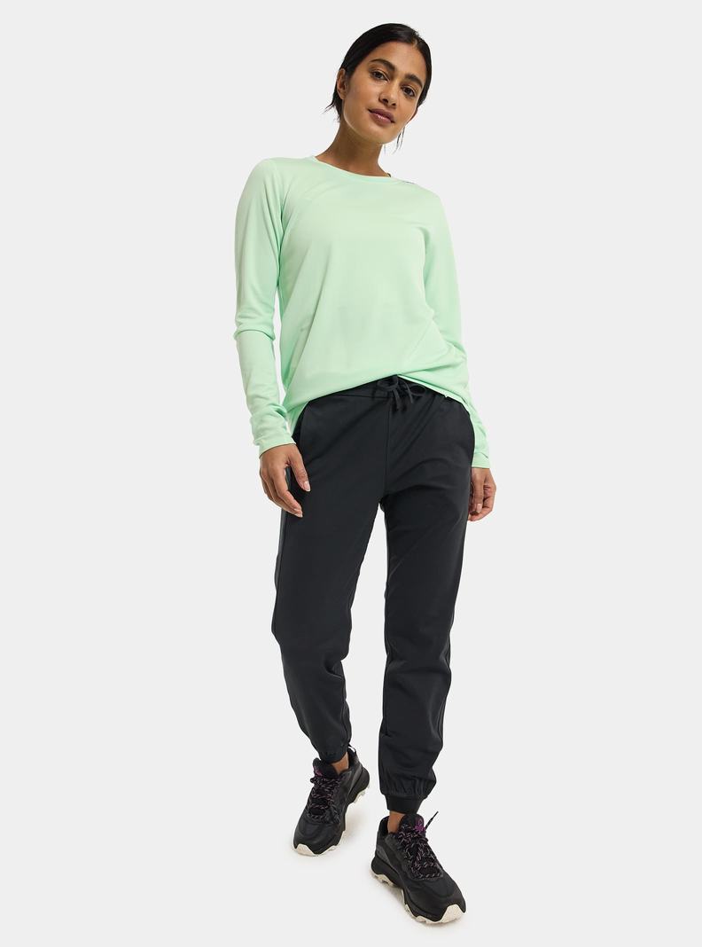 Green Burton Brand Active Long Sleeve Women's Shirts | DMXBIQ562