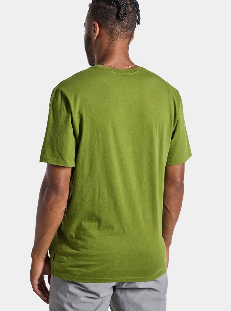 Green Burton Cartographer Short Sleeve Men's T-Shirts | XAOBPT539