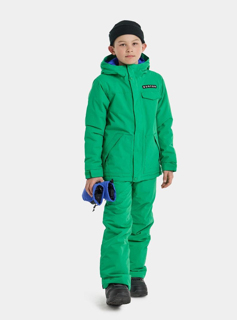 Green Burton Dugout 2L Kids' Ski Jackets | NSGCPZ328