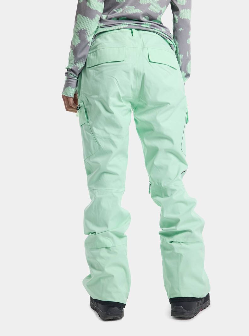 Green Burton Gloria Stretch 2L Women's Ski Pants | FDAEYQ698