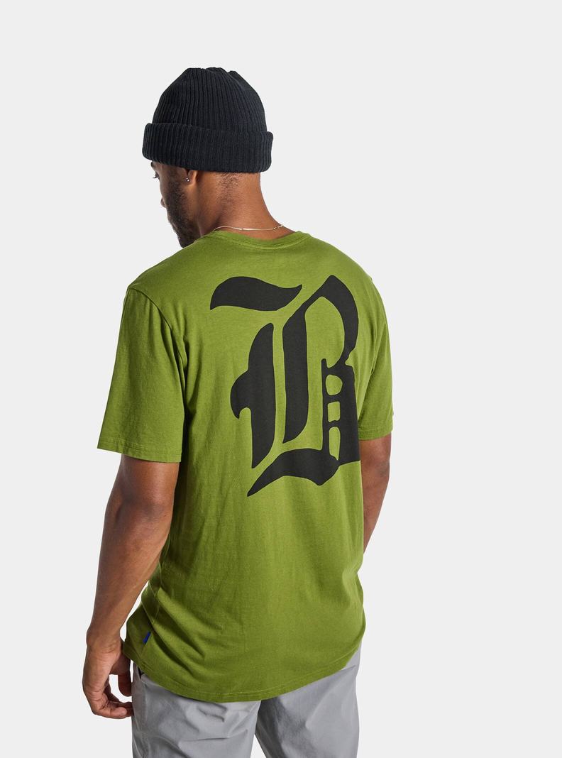 Green Burton Hesston Short Sleeve Men's T-Shirts | ZNJKHU681