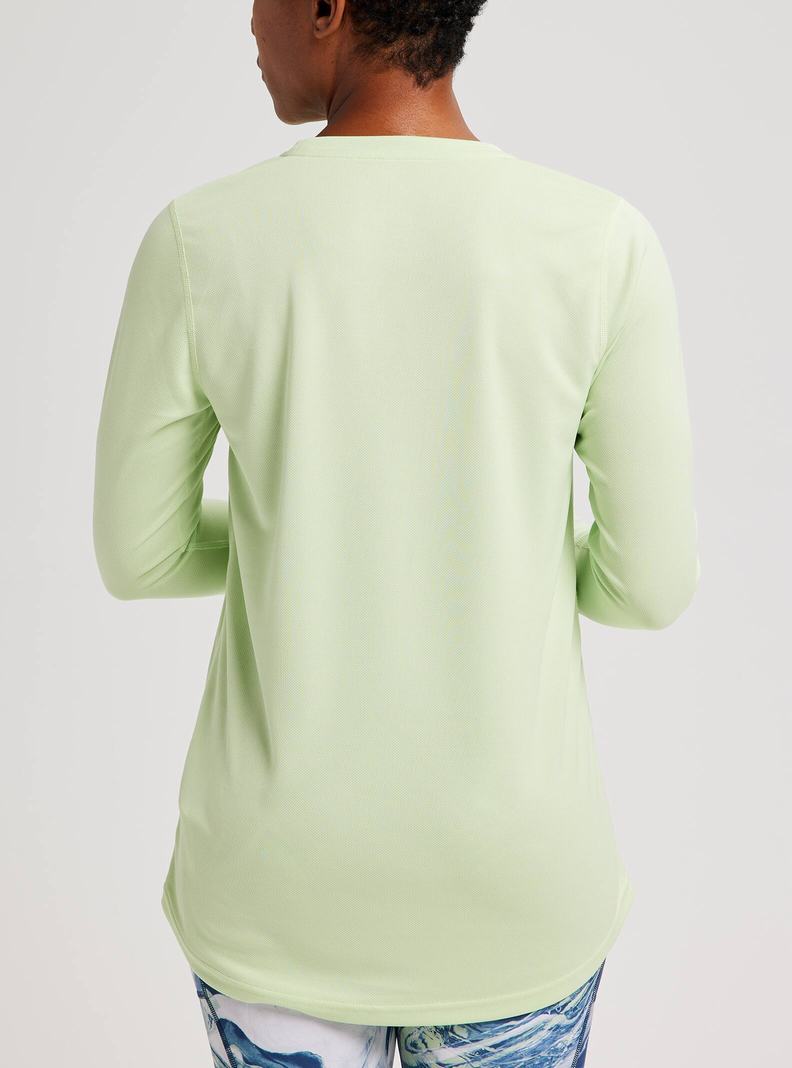 Green Burton Multipath Active Long Sleeve Women's T-Shirts | NQSUFT480