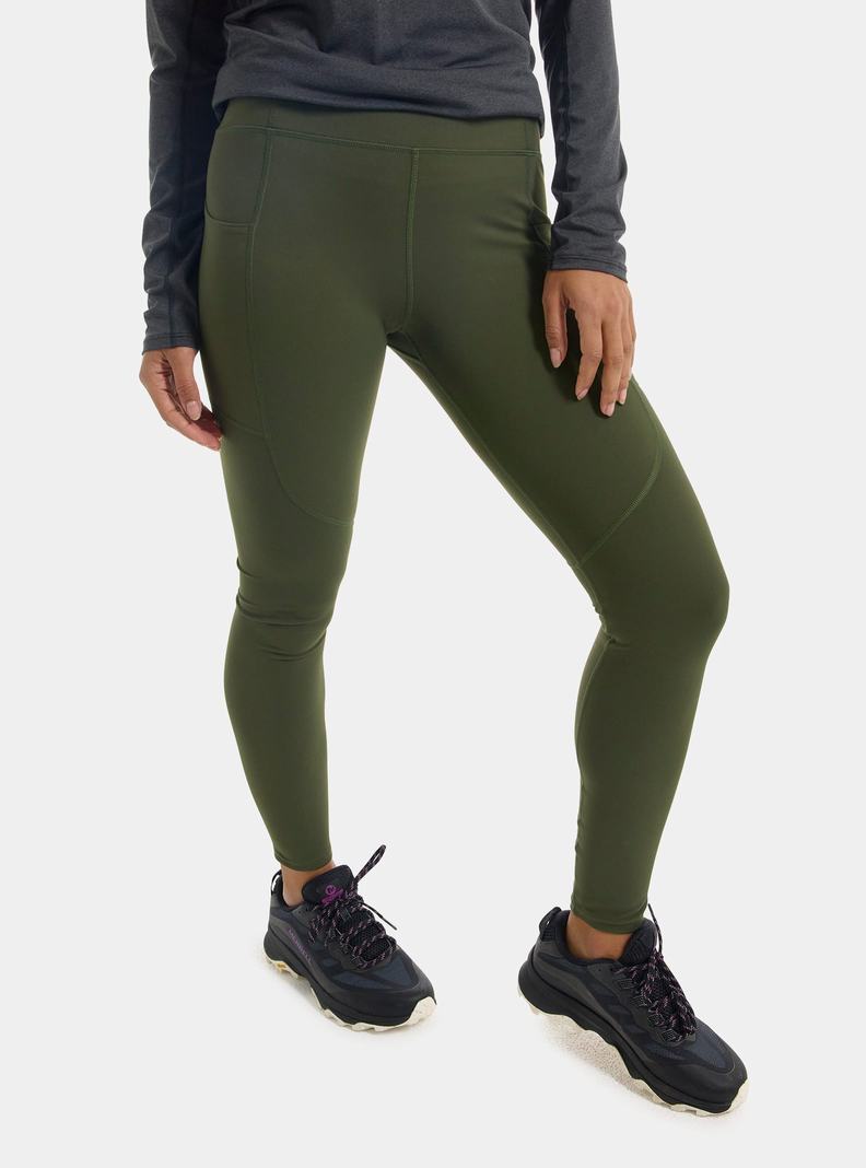 Green Burton Multipath Pocket Women's Leggings | UPFCBI789