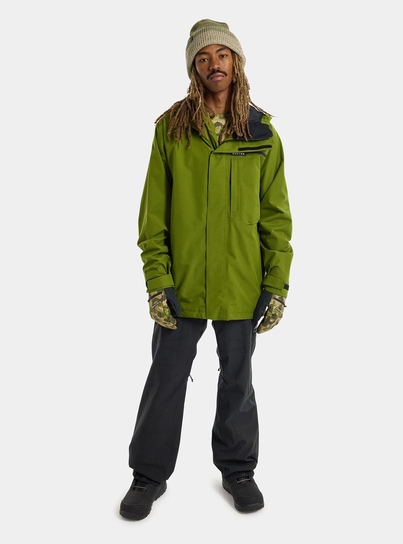 Green Burton Powline GORE-TEX 2L Men's Ski Jackets | KMHIXF862