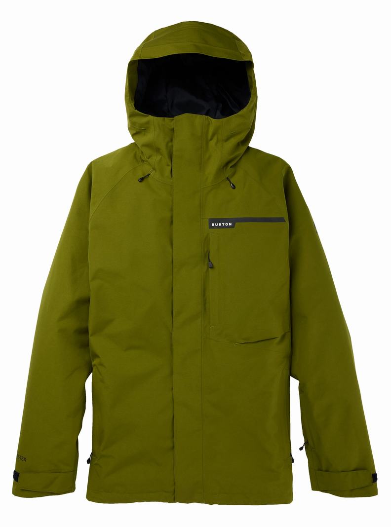 Green Burton Powline GORE-TEX 2L Men\'s Ski Jackets | KMHIXF862