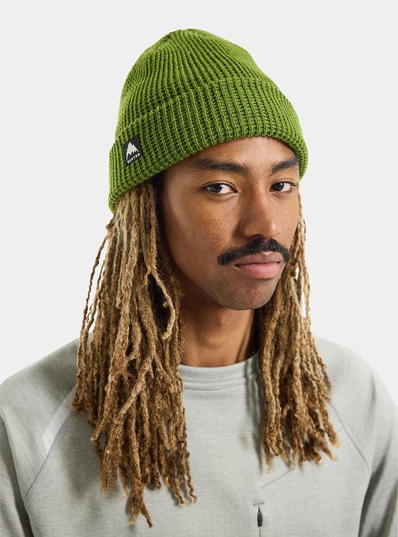 Green Burton Recycled Waffle Men's Beanie | QASHRC165