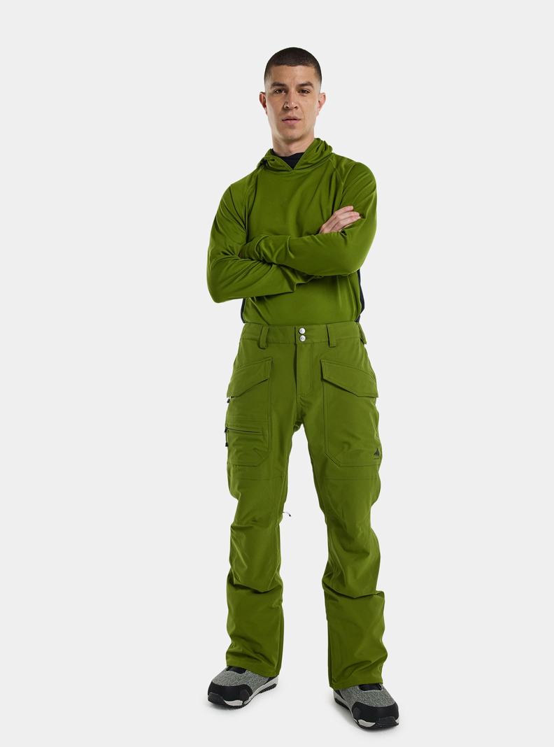 Green Burton Southside 2L (Slim Fit) Men's Ski Pants | ZEQIGX754