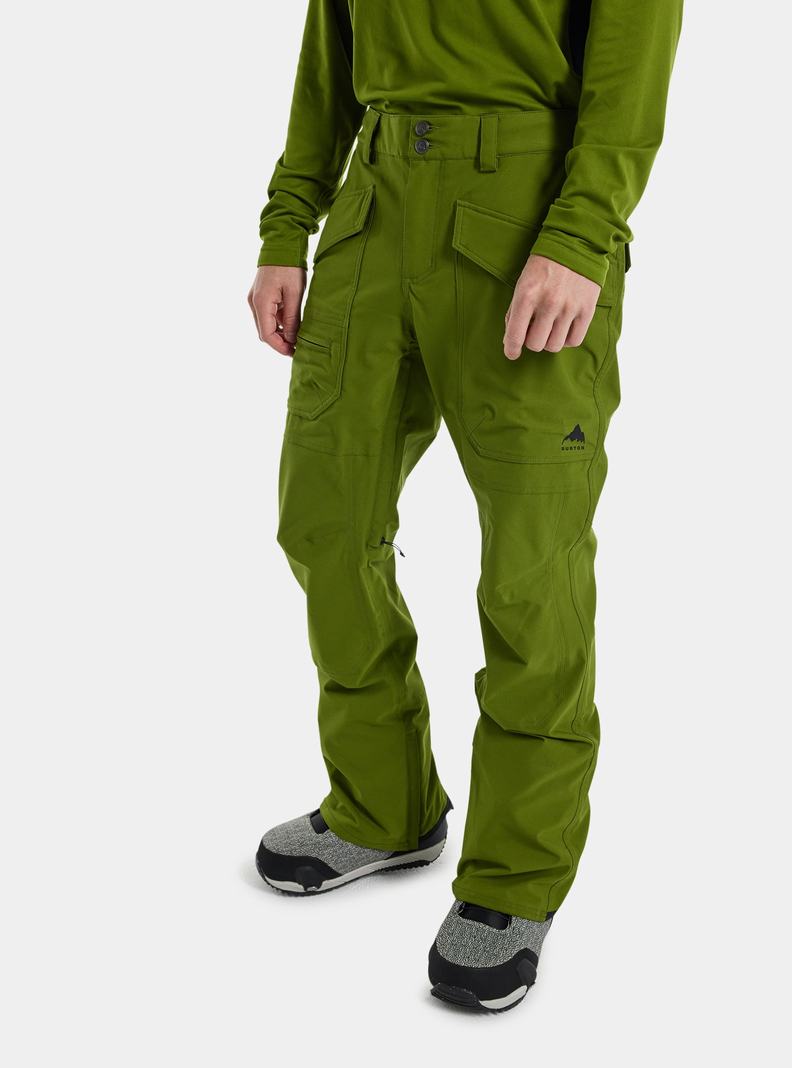 Green Burton Southside 2L (Slim Fit) Men's Ski Pants | ZEQIGX754