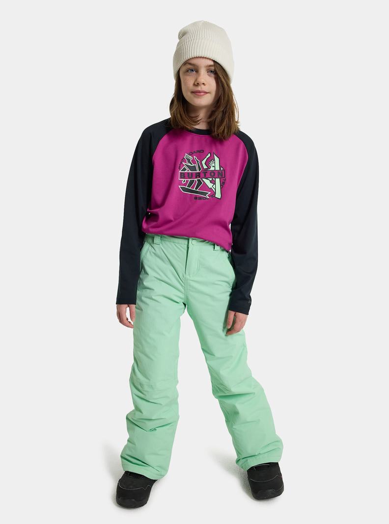 Green Burton Sweetart 2L Kids' Ski Pants | DJKMEL158