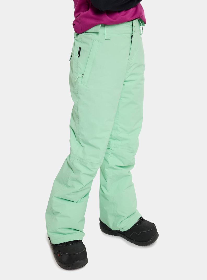 Green Burton Sweetart 2L Kids' Ski Pants | DJKMEL158