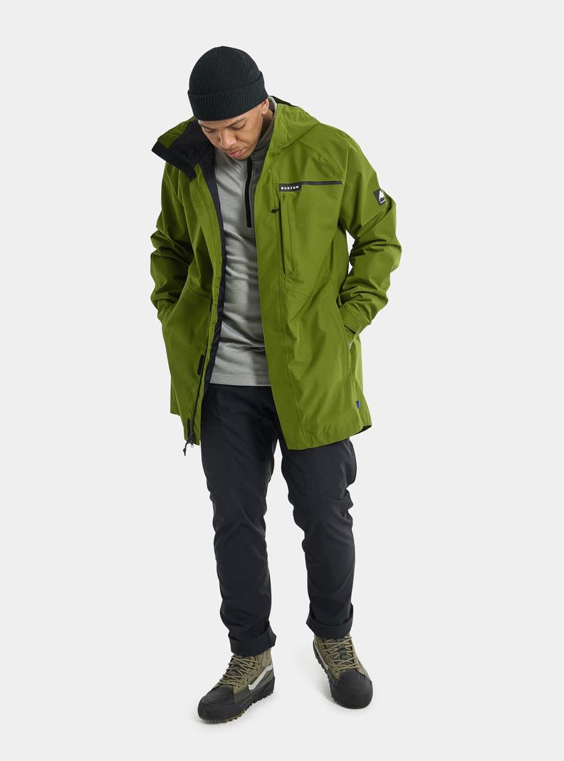 Green Burton Veridry 2L Rain Men's Ski Jackets | QRXYJW609