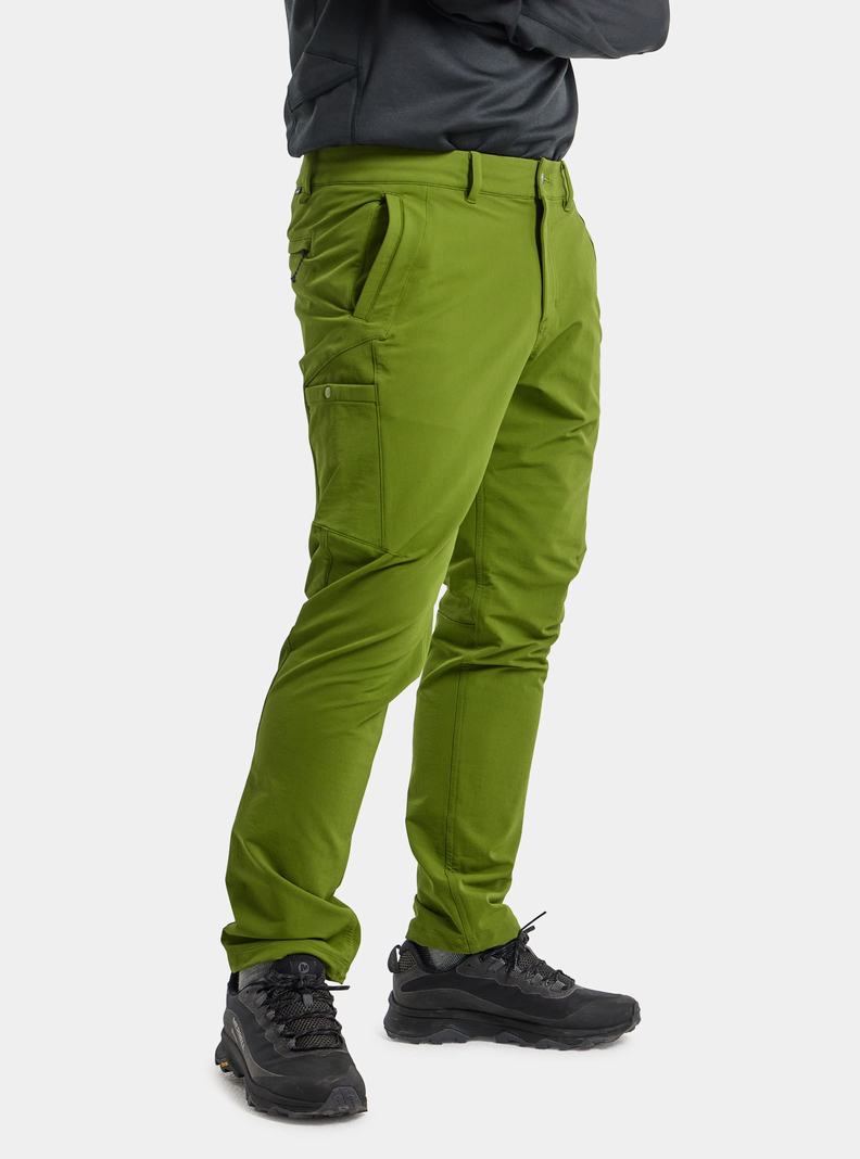 Green Burton Winter Shelter Brushed Men's Pants | POXKIC709