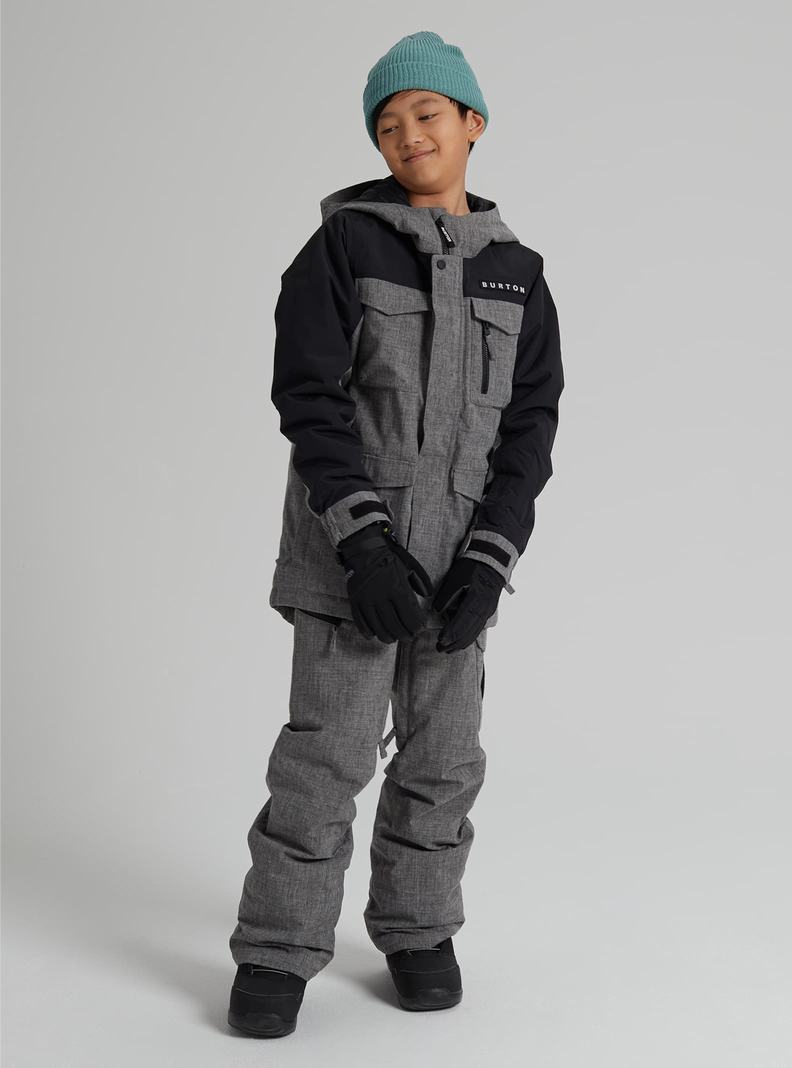 Grey / Black Burton Covert 2L Kids' Ski Jackets | NVCLMP720