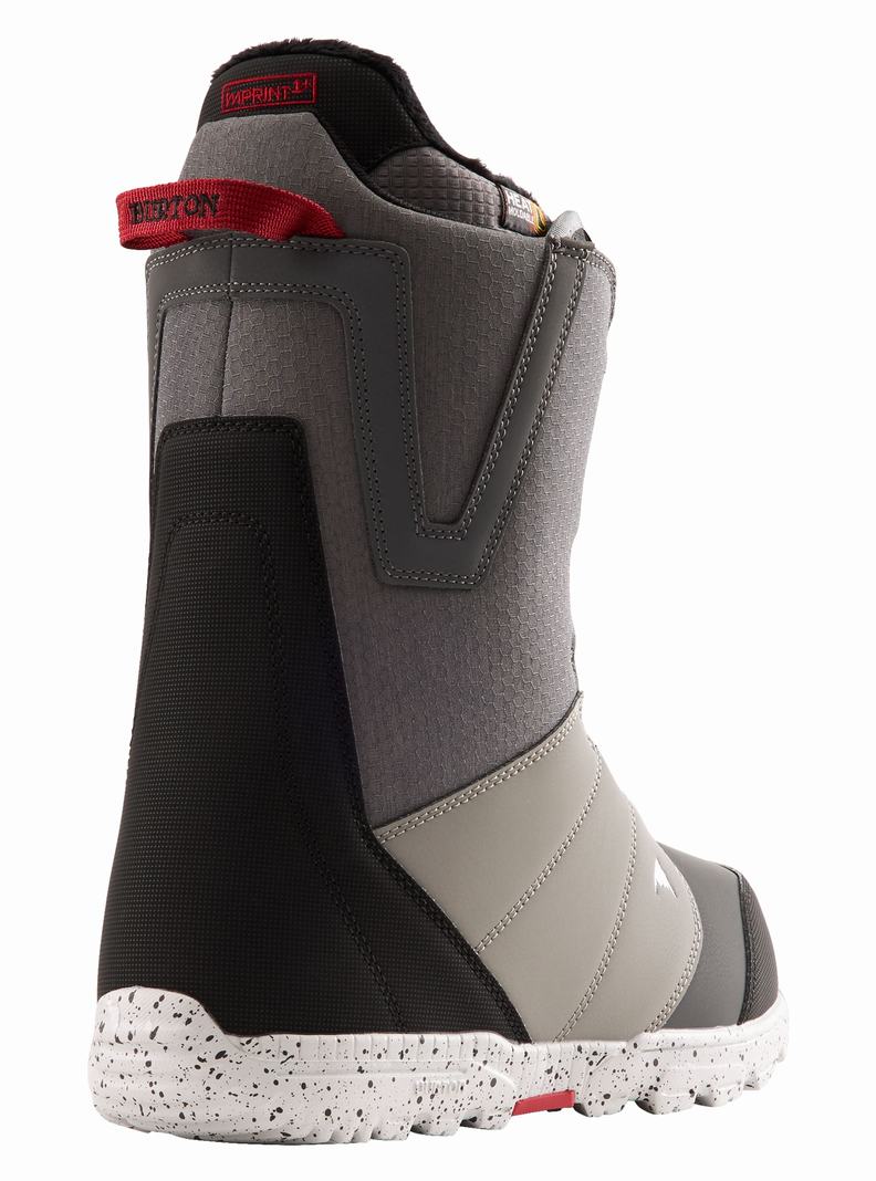 Grey / Black Burton Moto BOA® Men's Snowboard Boots | LKVADF821