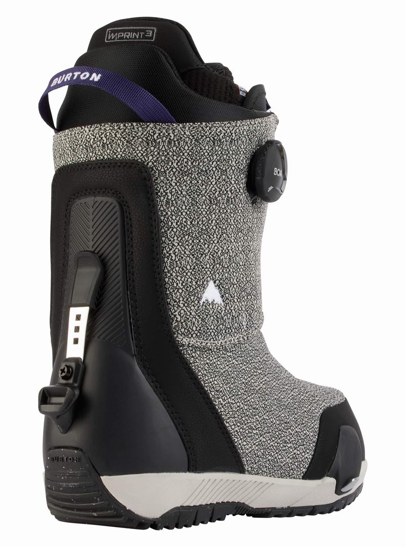 Grey / Black Burton Swath Step On® Men's Snowboard Boots | ICZJEP236