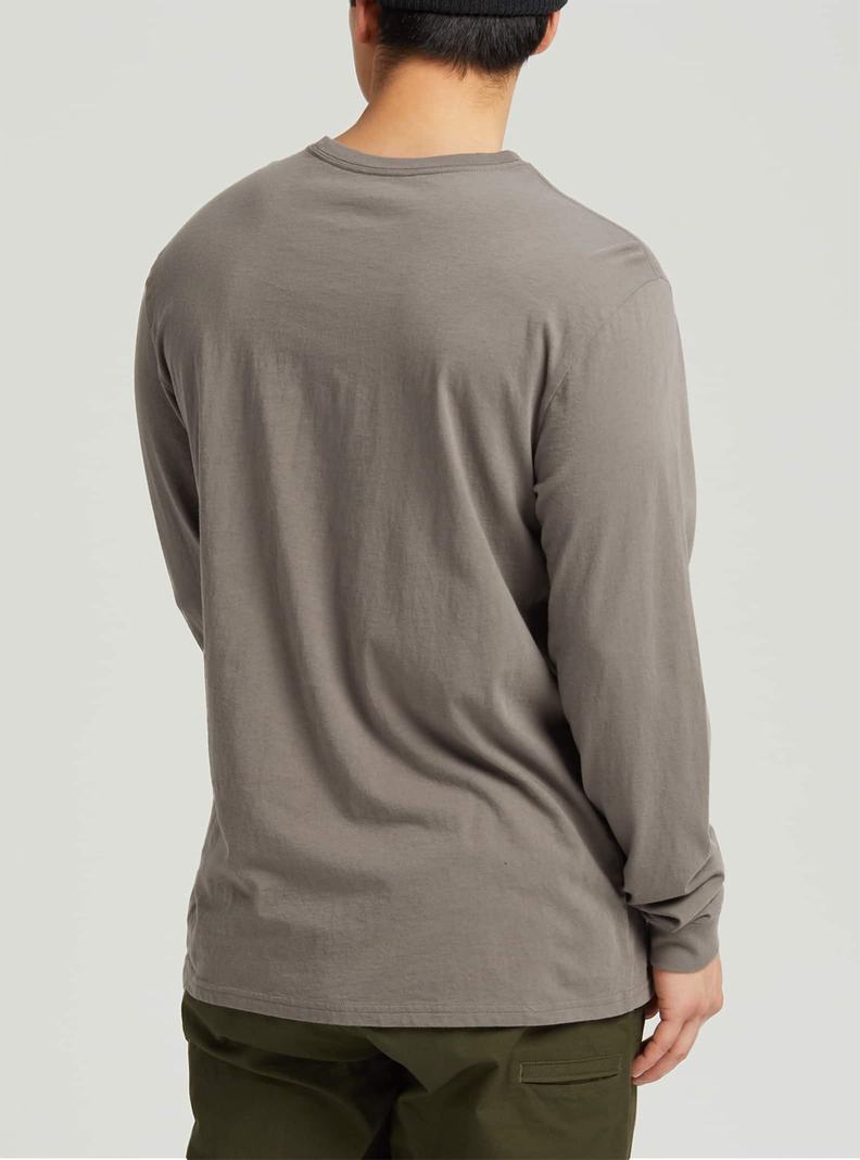 Grey Burton Anon Long Sleeve Men's T-Shirts | NODSZP850