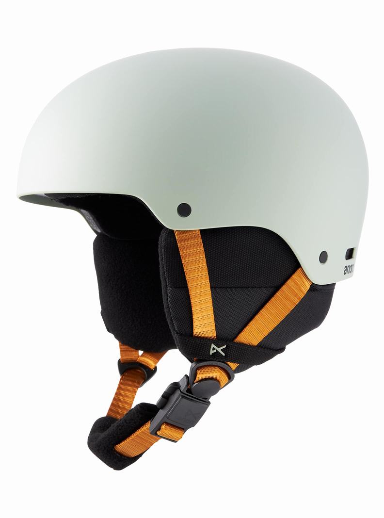 Grey Burton Anon Rime 3 Kids' Snowboard Helmets | EHXAWV046