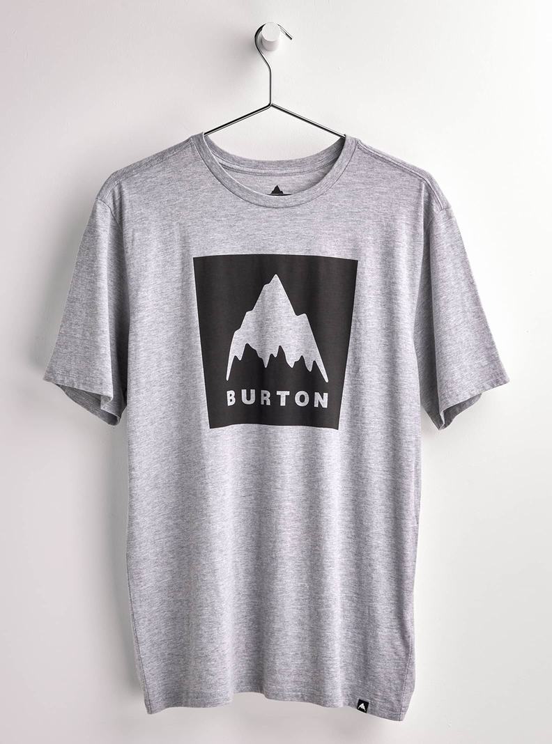 Grey Burton Classic Mountain High Short Sleeve Men\'s T-Shirts | SNKILP504