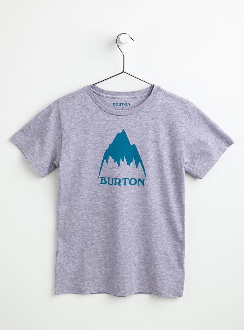 Grey Burton Classic Mountain High Short Sleeve Kids\' T-Shirts | XZCJBK742