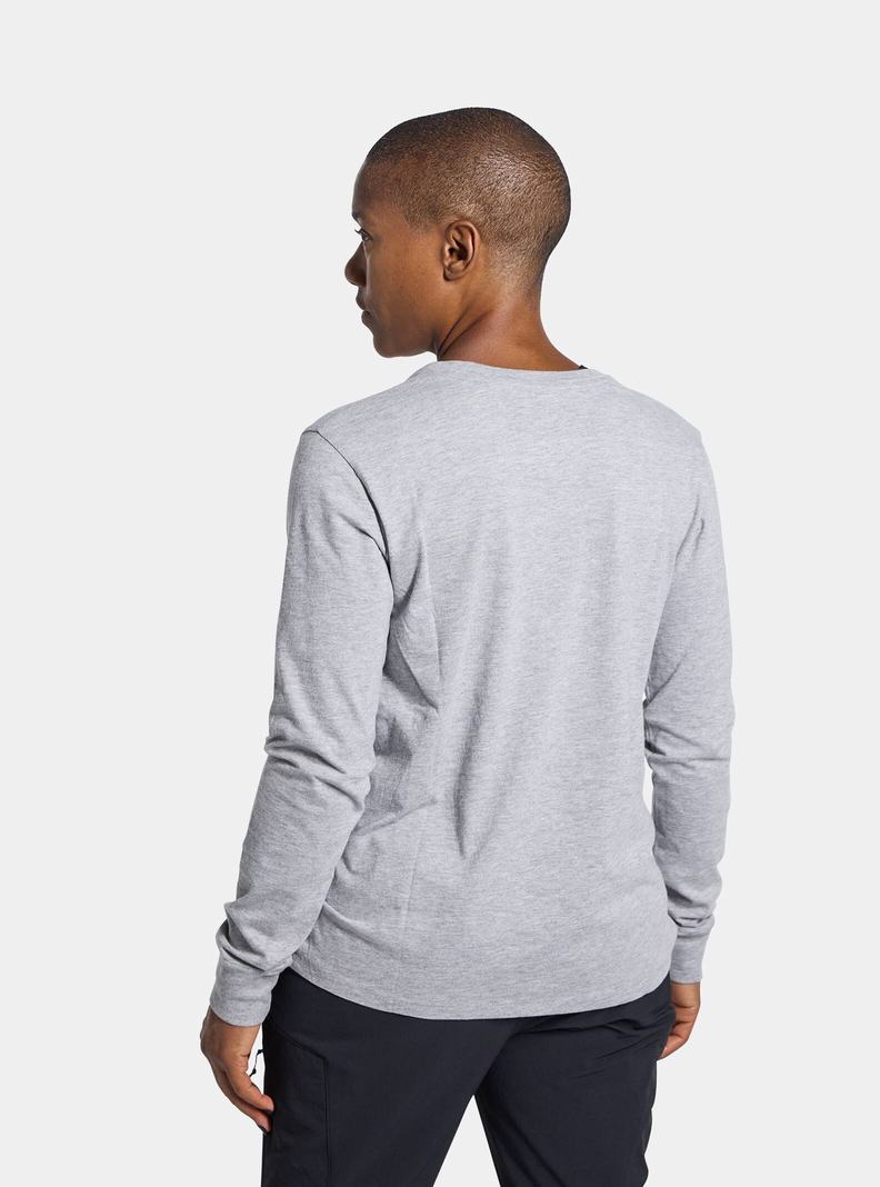 Grey Burton Colfax Long Sleeve Women's T-Shirts | EXJCKF034