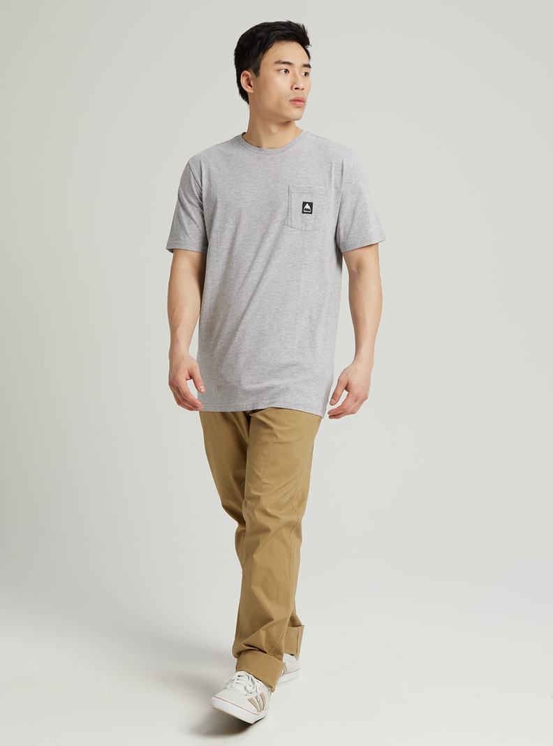 Grey Burton Colfax Short Sleeve Women's T-Shirts | KOLGUP362