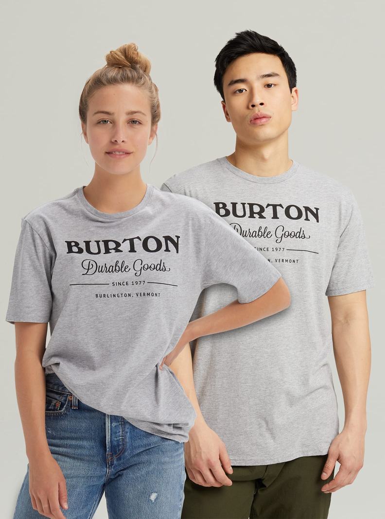 Grey Burton Durable Goods Short Sleeve Men's T-Shirts | PTUAHS495