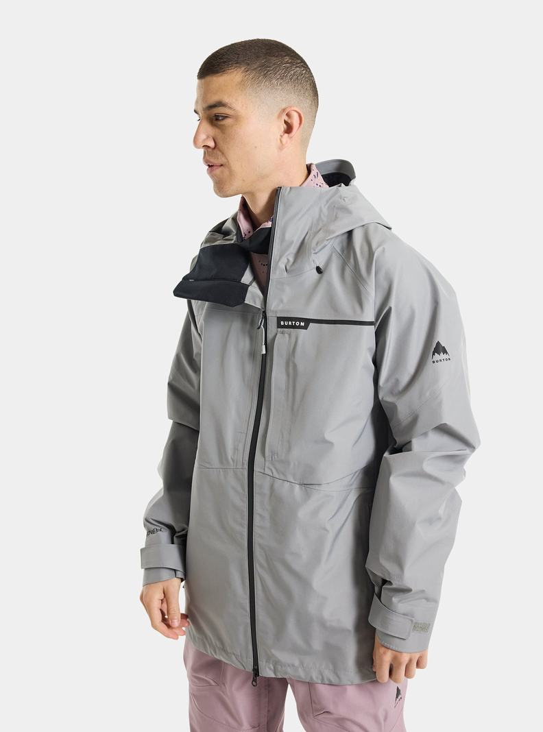 Grey Burton GORE-TEX 3L Treeline Men's Ski Jackets | KYHTPG867