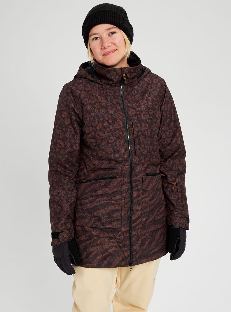 Grey Burton GORE-TEX Treeline Women's Ski Jackets | IUWSLR032