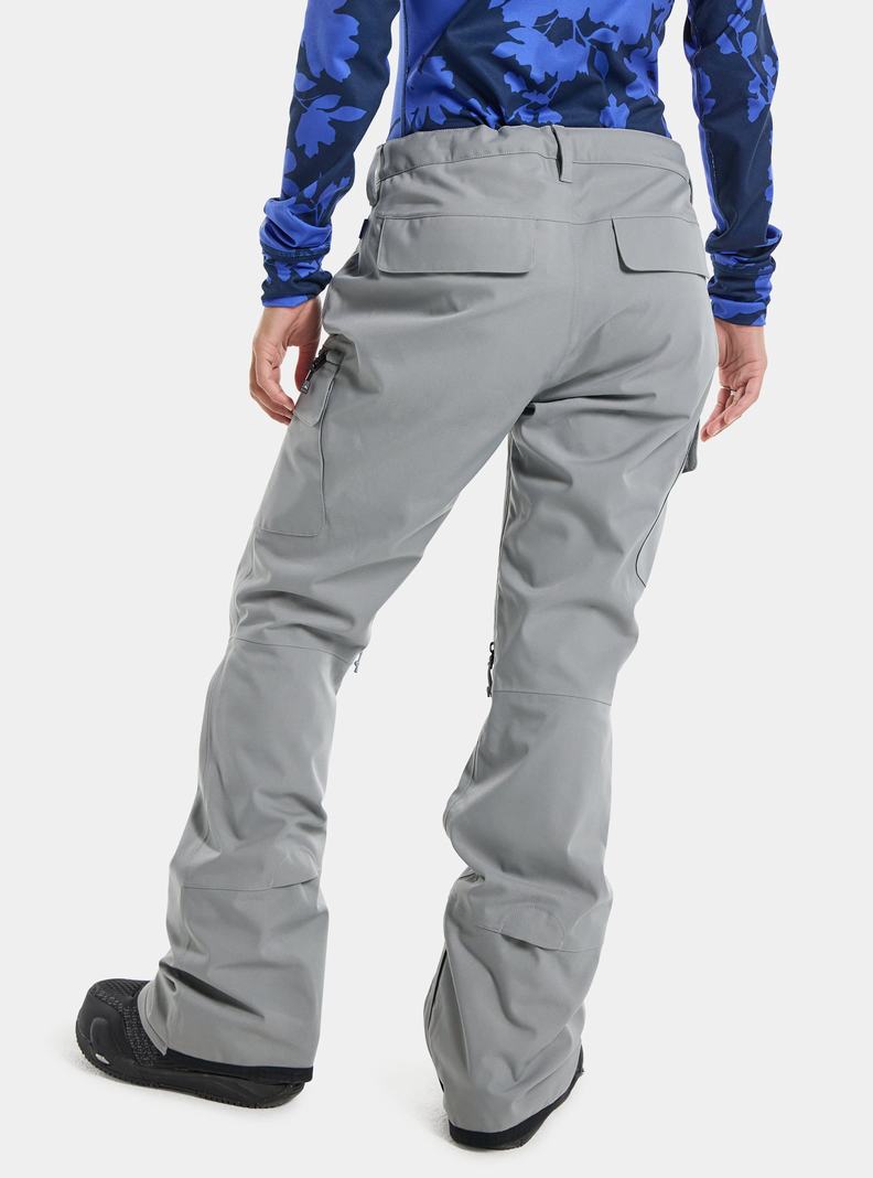 Grey Burton Gloria Stretch 2L (Short) Women's Ski Pants | KWESOP784