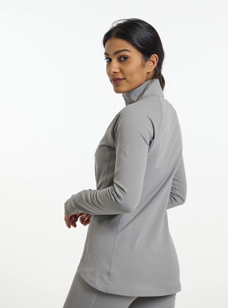 Grey Burton Heavyweight X Base Layer Quarter-Zip Women's Base Layer Top | QFRJLC271