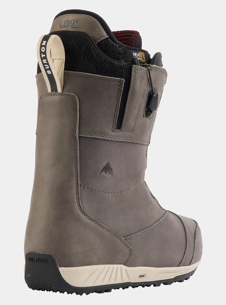 Grey Burton Ion Leather Men's Snowboard Boots | MODLFH845