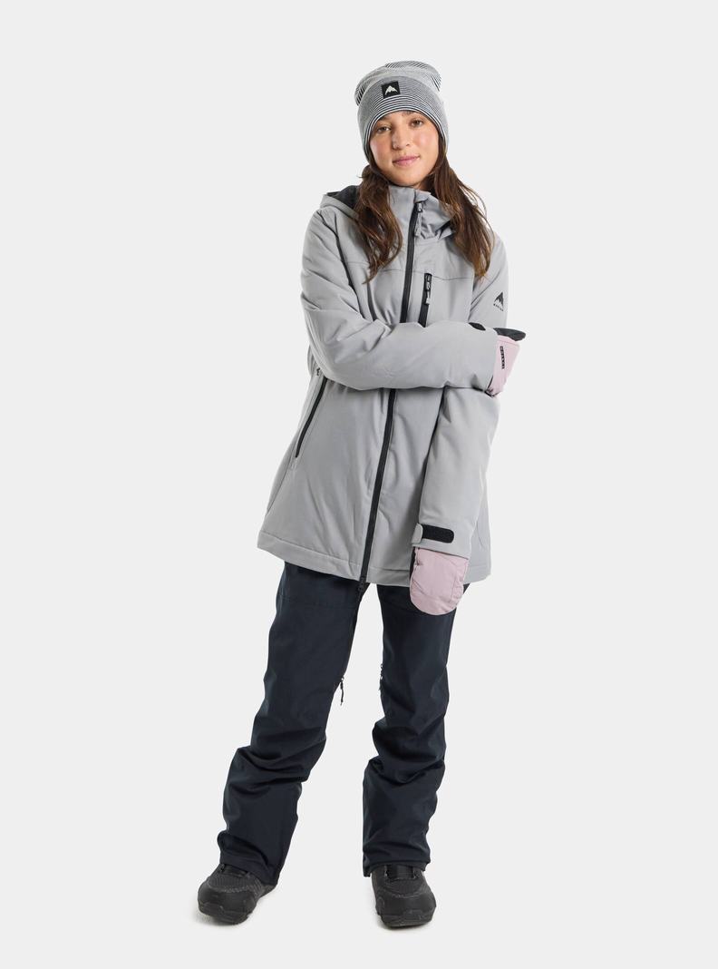 Grey Burton Lelah 2L Women's Ski Jackets | XJAIKB459