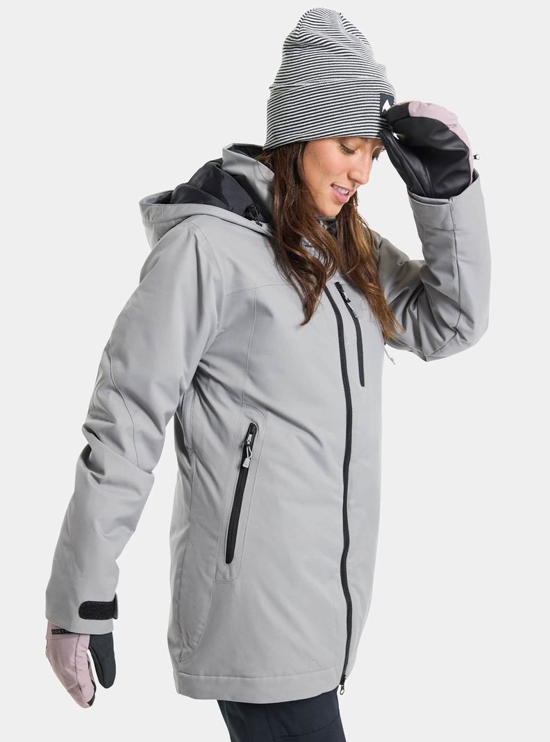 Grey Burton Lelah 2L Women's Ski Jackets | XJAIKB459