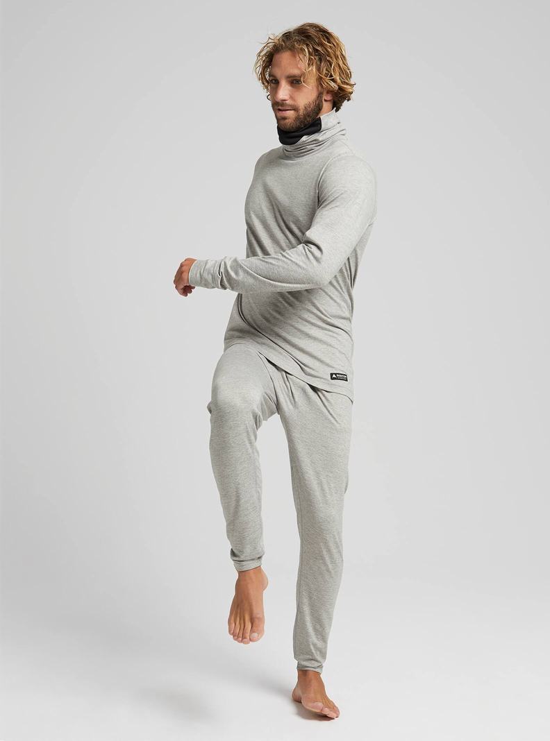 Grey Burton Midweight Base Layer Pants Men's Base Layer Pants | IMNHRU394