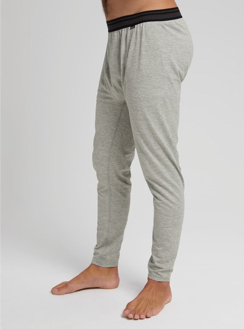 Grey Burton Midweight Base Layer Pants Men's Base Layer Pants | IMNHRU394