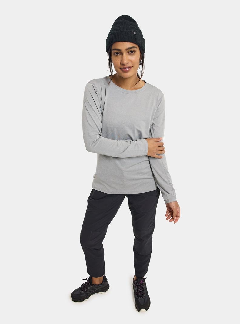 Grey Burton Multipath Essential Tech Long Sleeve Women's Base Layer Top | COVDLY456