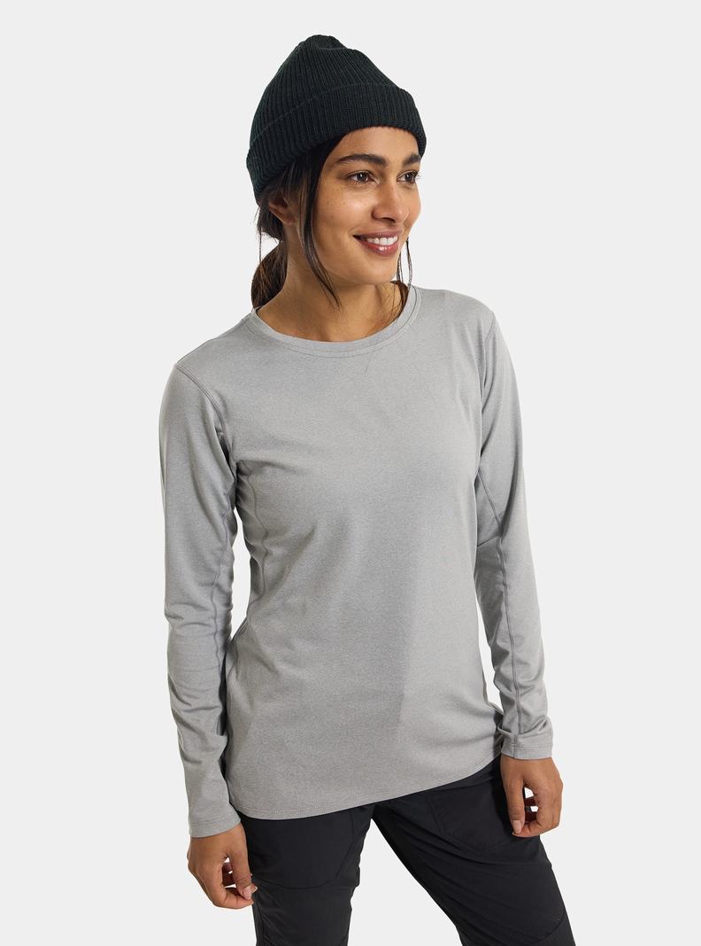 Grey Burton Multipath Essential Tech Long Sleeve Women's Base Layer Top | COVDLY456