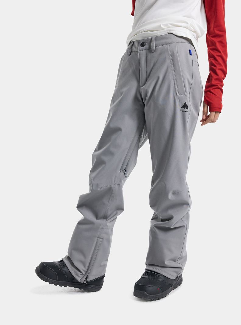 Grey Burton Society 2L (Short) Women's Ski Pants | NVQDLH764