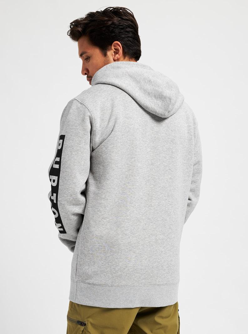 Grey Burton Vault Pullover Men's Hoodies | XLTDJE450