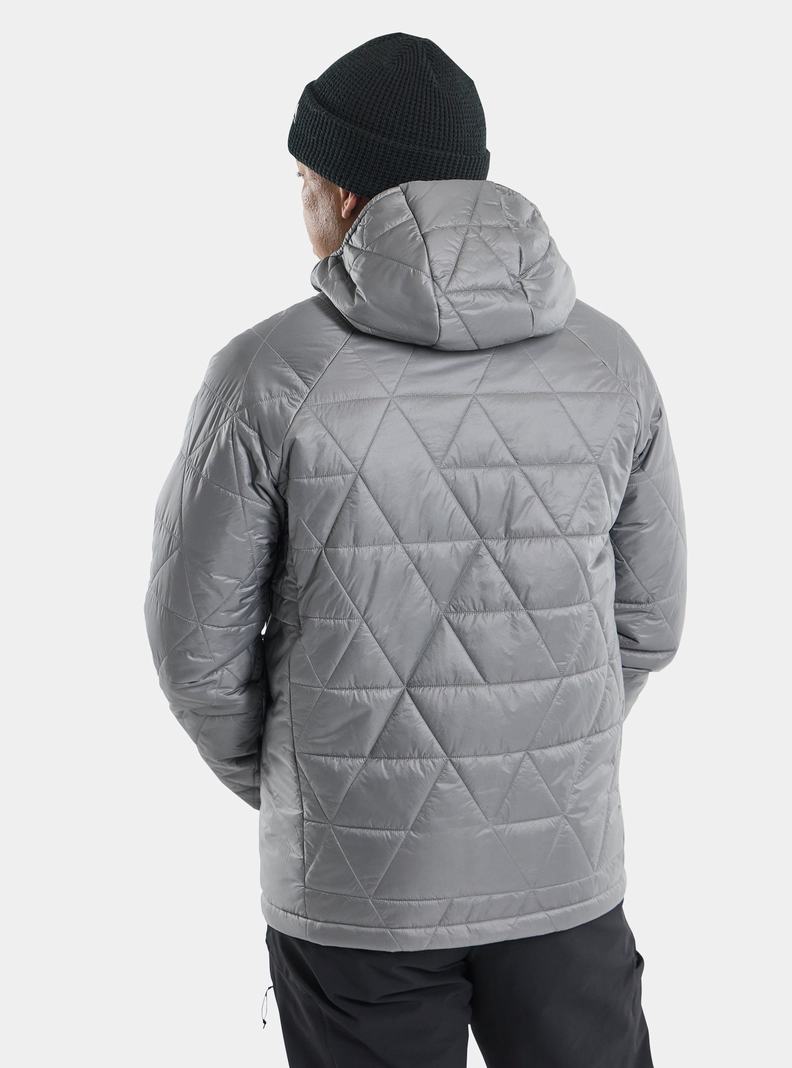 Grey Burton Versatile Heat Hooded Synthetic Insulated Men's Ski Jackets | KMYXUV247